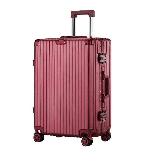 Suitcase trolley box female bride wedding dowry box red suitcase wedding dowry password box boarding suitcase