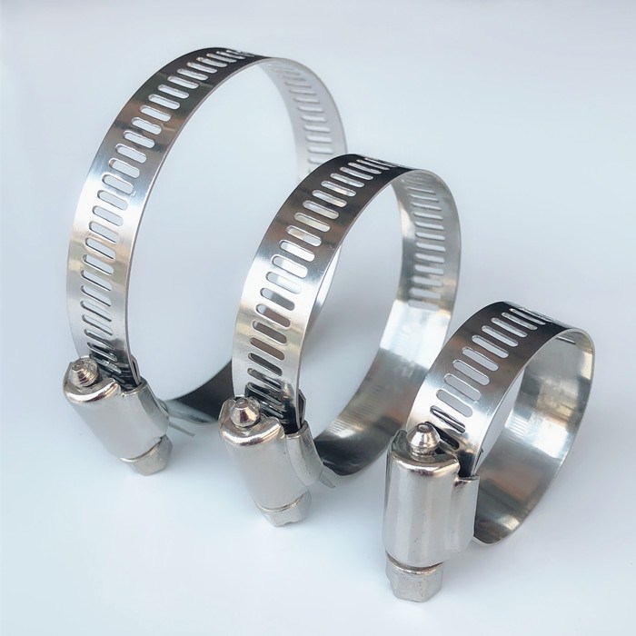 304 stainless steel throat hoop clamp pipe clamp water pipe hoop pipe hoop live hoop range hood gas oil pipe clip