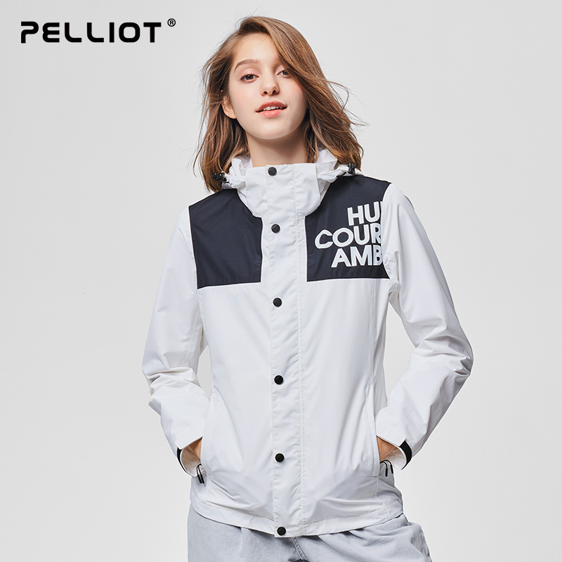 Percy and outdoor single-layer jacket for men and women spring and autumn thin tide brand travel jacket waterproof windproof mountaineering clothing