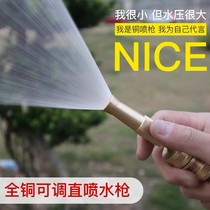 High pressure car wash water gun direct injection adjustment rotary nozzle watering pipe quick connector Green plant gardening supplies Household