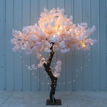 Simulation cherry blossom fake peach tree large plant simulation cherry tree simulation peach blossom tree wishing tree peach blossom branch living room