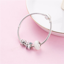 Homemade breast milk souvenir baby fetal hair pendant DIY material package sterling silver bracelet fetal hair bead bracelet baby