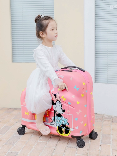 Дисней, мультяшный детский чемодан с сидением, 24 дюймов