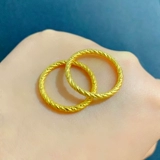 Долговечное металлическое модное кольцо с косичкой