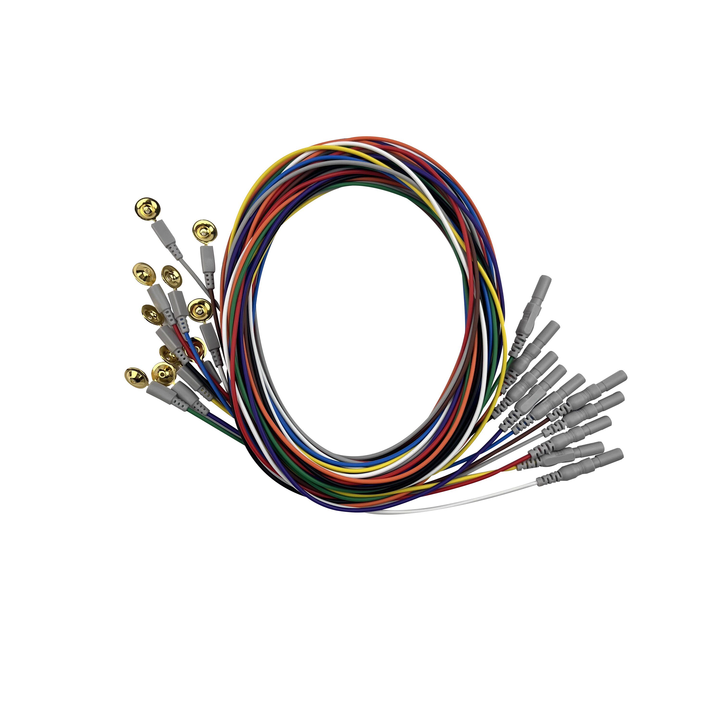 上海诺诚Z2N-F-20-C脑电放大盒导联线镀金盘脑电电极线DIN1.5mm