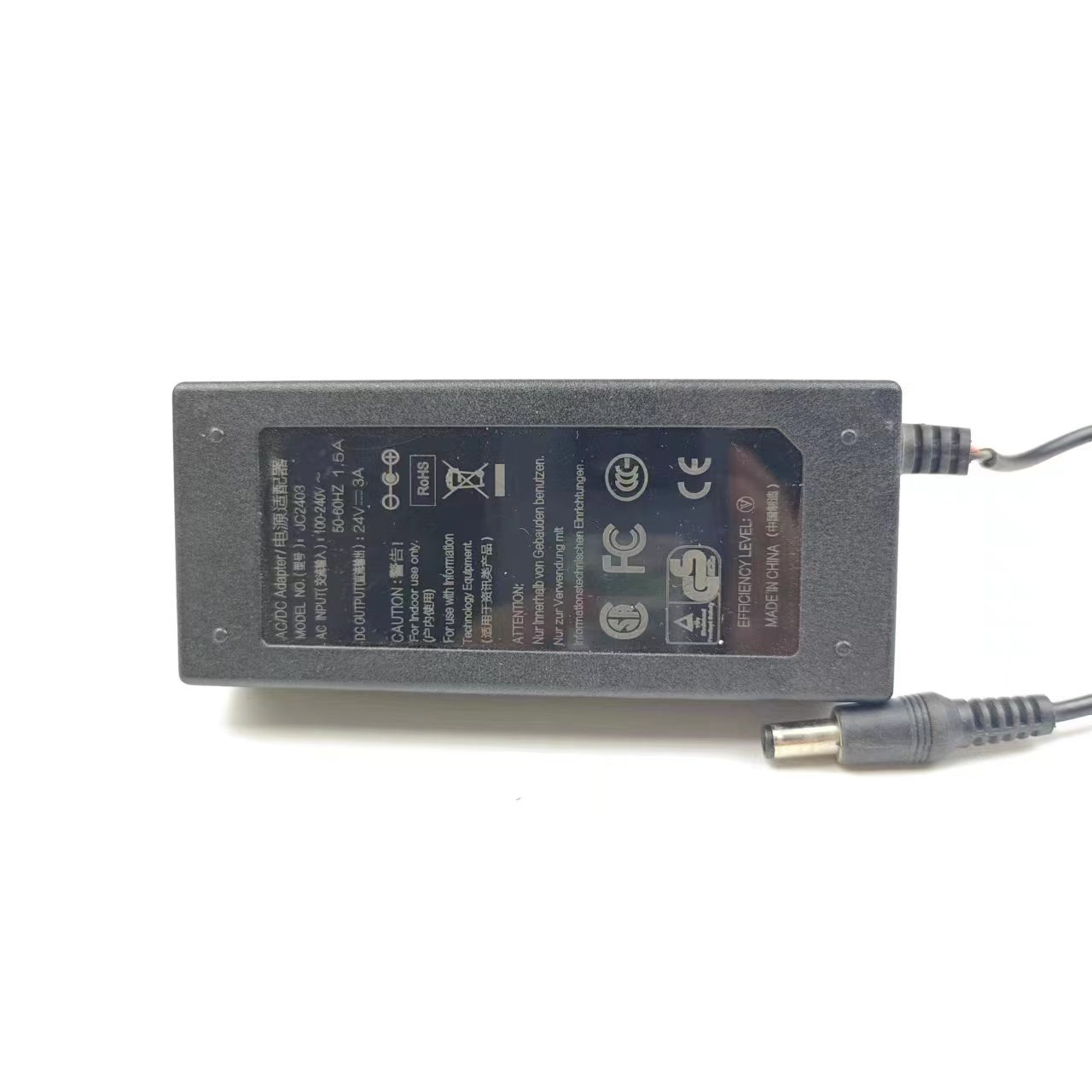 JC2403 输出24V3A高品质电源适配器 监控 鱼缸电源线全新原装正品