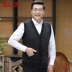 Áo len dệt kim cũ hơn Áo len nam dày cho nam Trung niên Loose Dad Dad Pack Spring and Autumn Woolen Vest áo vest nam thời trang Dệt kim Vest