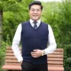 Áo len dệt kim nam cao tuổi 60 tuổi 70 áo vest không tay cỡ lớn nam và nữ tuổi già và áo vest cổ chữ V