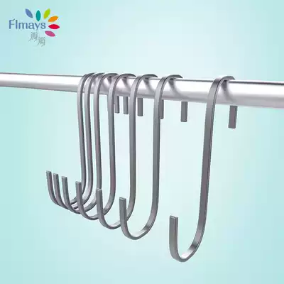 Behind the door adhesive hook hanger 304 stainless steel s adhesive hook s hook kitchen s adhesive hook private Sun sausage meat hook