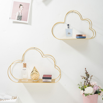 Wall Shelf Living Room Debris Minimalist Creativity Portfolio Wall-mounted Cloud Flower Shape Ins Wind Display Decoration