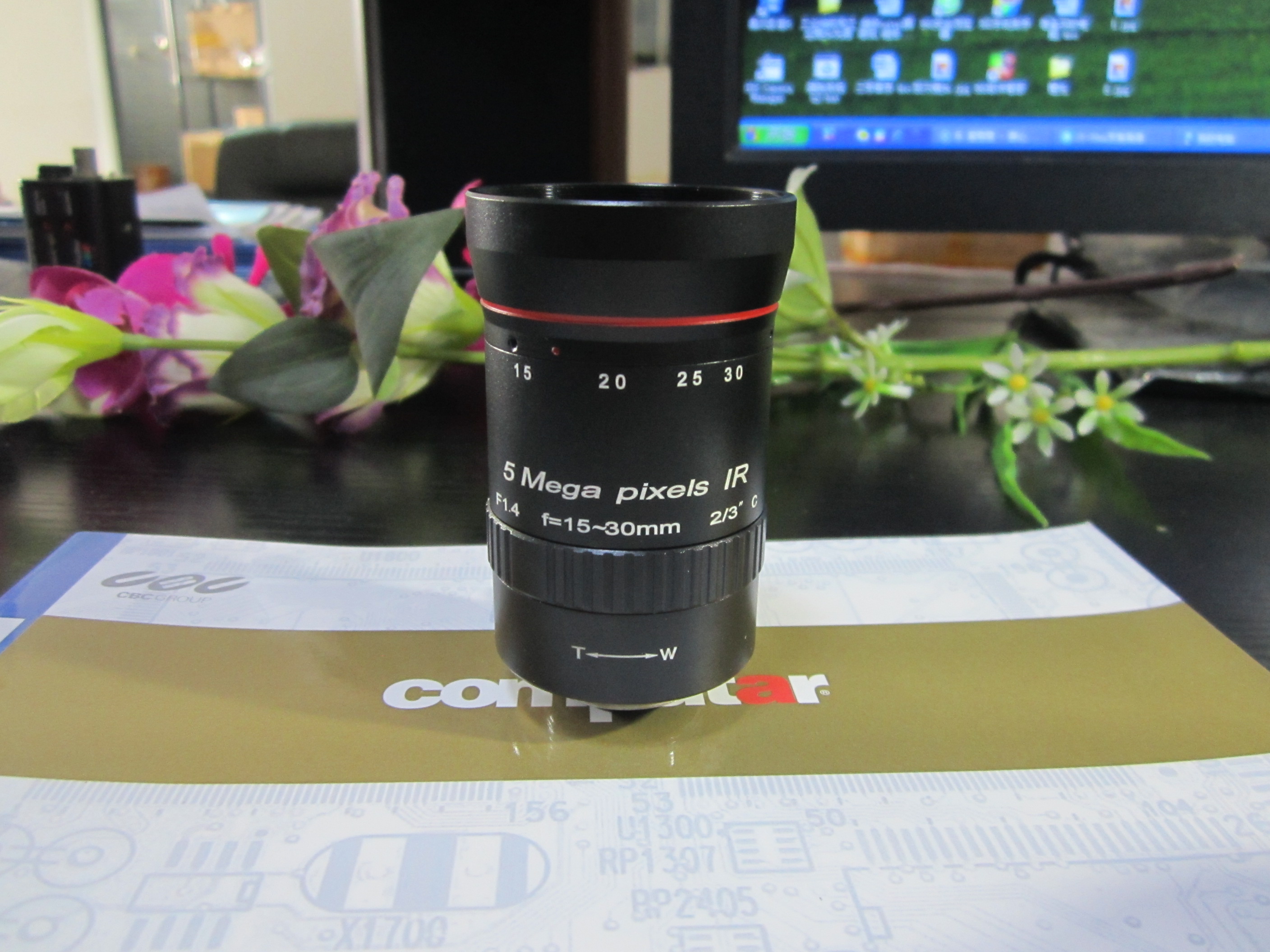 15 -30mm focal length zoom HD Industrial lens 5 million pixels Manual aperture induction infrared C mouth