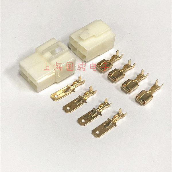 DJ7041-6 3-11-21 4P ABS connector 4-hole car connector connector locomotive wiring harness