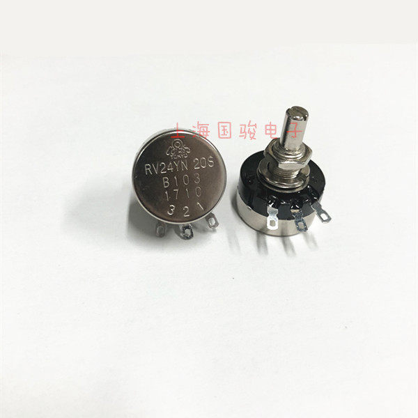 RV24YN20S RV24YN20S B103 10K 10K adjustable resistance single ring carbon film potentiometer with throttle switch-Taobao