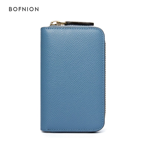 Ключница, кожаная универсальная сумка через плечо, вместительный и большой кошелек, сумка-органайзер, ключи от машины, картхолдер, 2 в 1