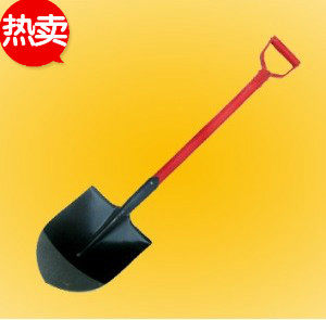 Thickened Fireshovel Micro Fire Station Red Wood Handle Fire Shovel Fire Sand Barrel Fire Rescue Emergency Iron Shovel