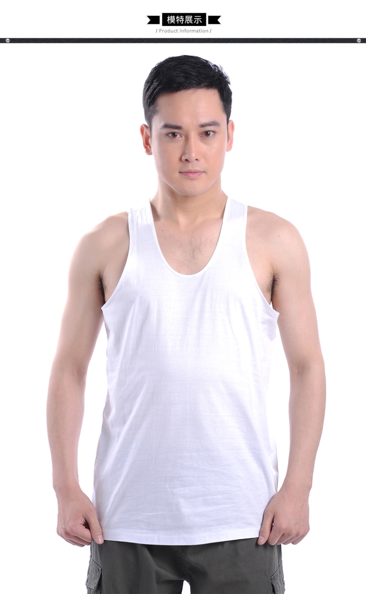 Mùa hè trung niên nam sling áo vest trắng trung niên áo rời mồ hôi cũ cha ao ba lo