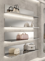 Clothing store shoe bag storage rack stainless steel shelf wall multi-layer shoe rack display rack live broadcast room display rack