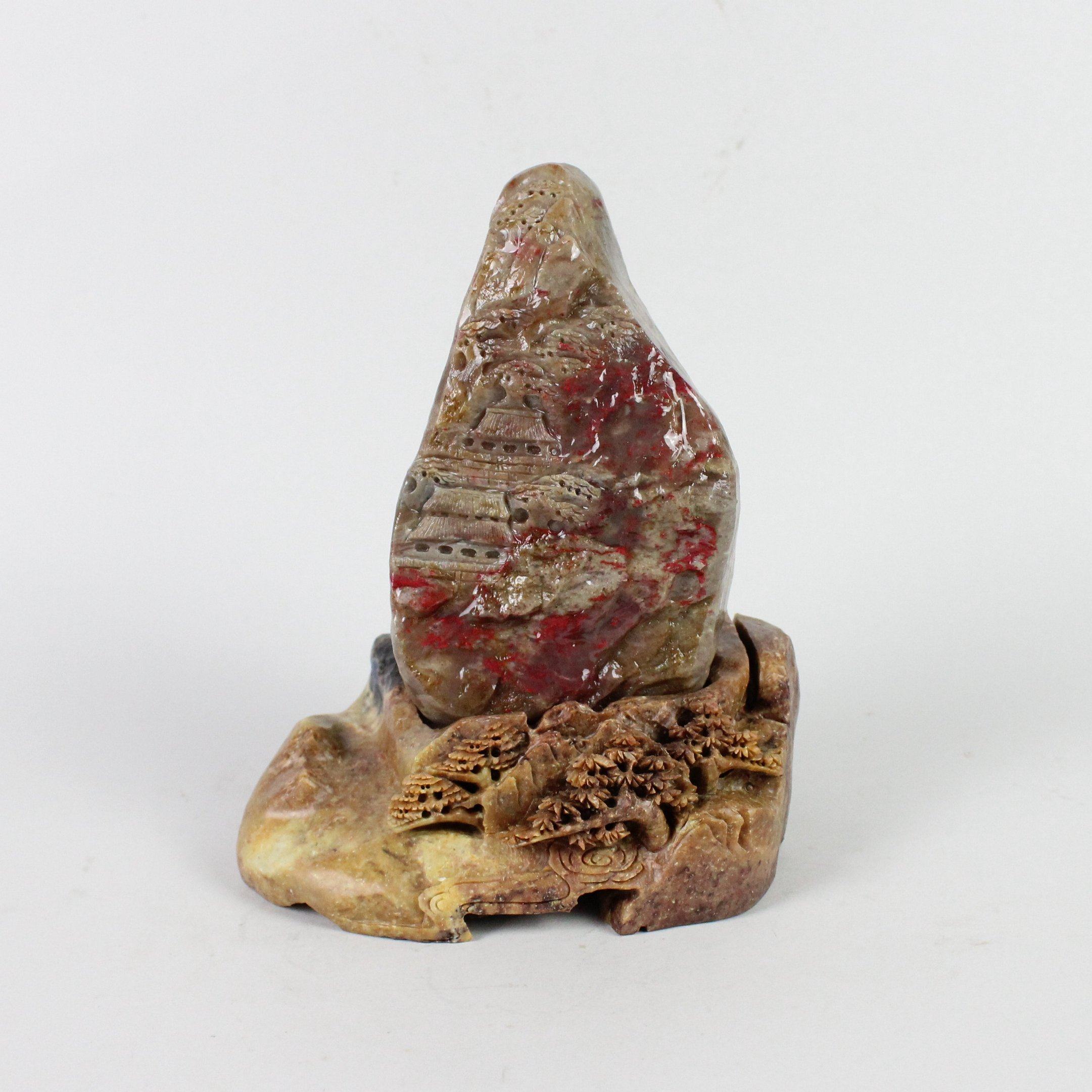 Red land Changhua chicken blood ornament exquisite bright all-natural Qingtian jewelry strange stone carving direct sales pure handmade art