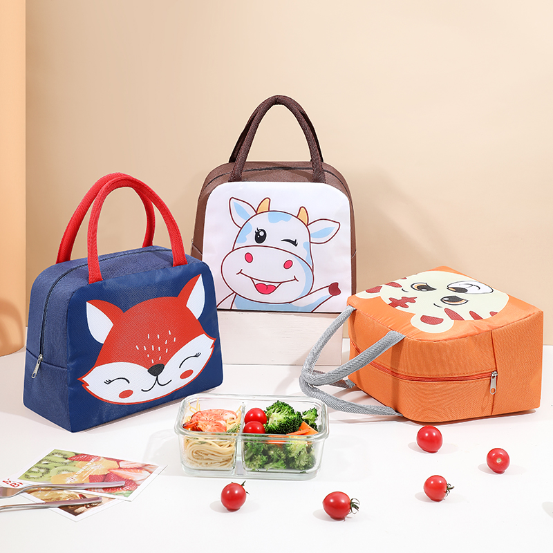 Lunch box handbag waterproof insulation bag student office worker with meal lunch bag bento bag aluminum foil thickened bento belt