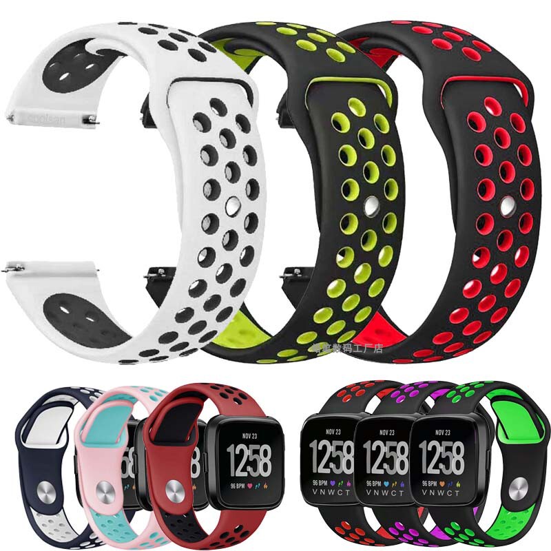 Suitable for Fitbit Versa2 Smart Sports Silicone Watch Strap Versa Lite Breathable Wristband for Men and Women Suitable for Fitbit Versa2 Smart Sports Silicone Watch Strap Versa Lite Breathable Wristband for Men and Women