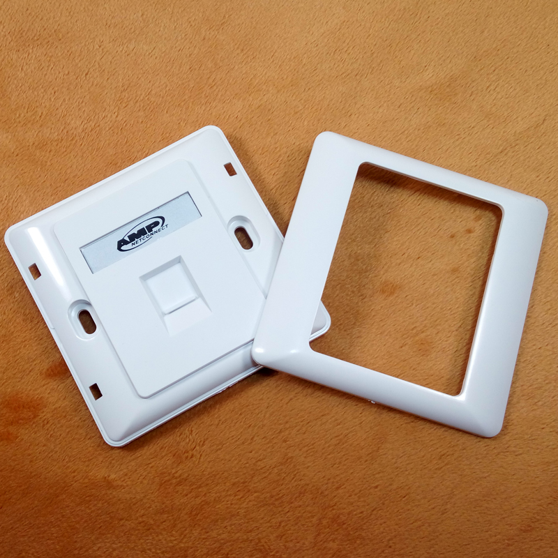 AMP Amp single-port panel information one panel computer network route voice network single-hole panel thickened 86 type