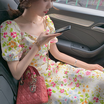 Big Eees paper man pure linen breathable comfortable summer dress long skirt slim