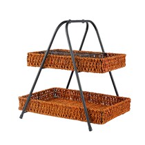 New Pint American Home Dining Table Finishing Frame Simple Double Layer Shelve Kitchen Dining Room Two-floor Containing Shelf Na