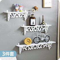 Wall Free Punching Wall-mounted Wall Shelf Living Room Bedroom Wall Deco Wall Decorative Rack Creative Flower Shelf Accommodating Rack