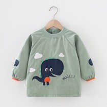 New lamp core suede baby hood clothes pure cotton autumn and winter waterproof boy eat surrounding pocket girls anti-dirty baby thickened anti -