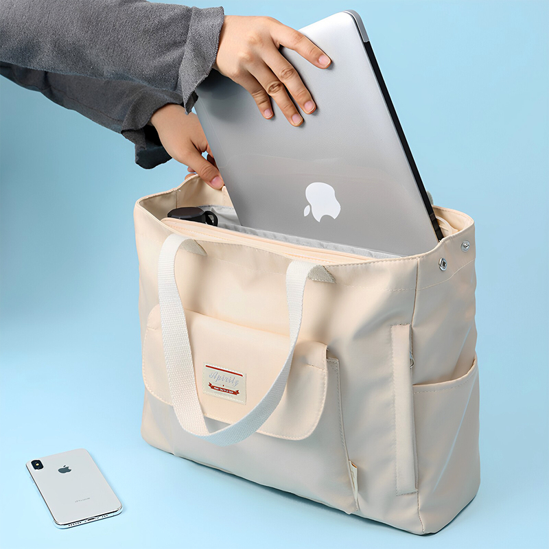 Tote Bag for Female College Students, Computer Bag, Class and Commuting Bag, Multi-Compartment, Large Capacity Handbag, Laptop Crossbody Bag