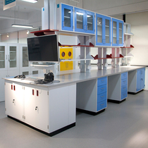 Newspaper Spring Flowers Full Steel Chemical Laboratory Side Bench Cabinet Epoxy Grease Tree Full Steel CCTV Physicochemical Board Table Work Customized