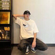 WE11DONE TRACK niche tide brand Korean version all-match summer cotton loose mens couple short-sleeved T-shirt ins