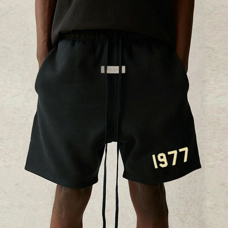 Fog Crazy Multi-Line Essentials Trendy American Style Summer Sports Casual Men's Loose 1977 Shorts