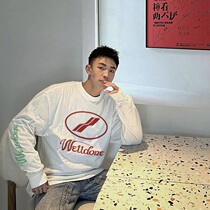 WE11DONE TRACK niche trendy brand wild Korean version autumn and winter loose mens couple round neck long-sleeved sweater