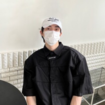 GRAILZ TALK niche tide brand Korean version of the wild summer high-end mens loose shirt short-sleeved ins