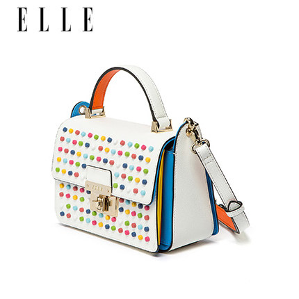 ELLE女包18年春夏新品80238单肩斜挎手提彩