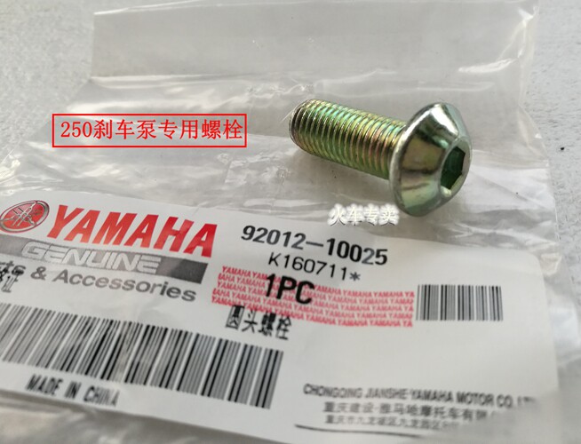 YAMAHA Accessories Tianjianwang YBR250 Feizhi YS250 Brake Lower Pump Fixing Screws and Bolts (one)