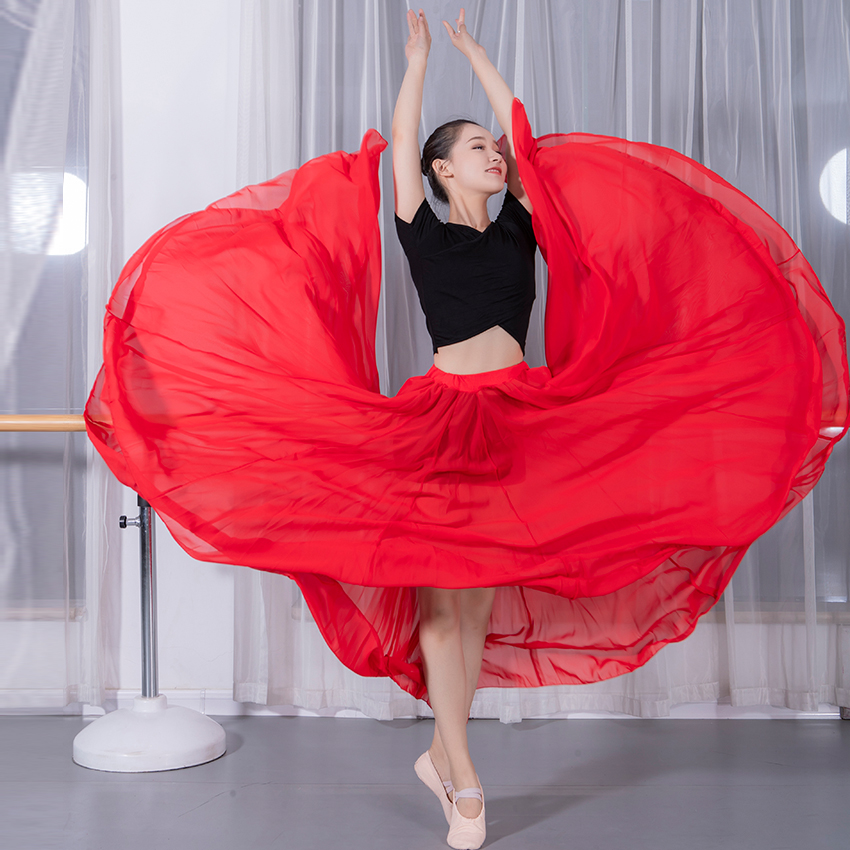 New modern dance suit big swing practice dress dress elegant Chinese dance dance ballet dance dress woman
