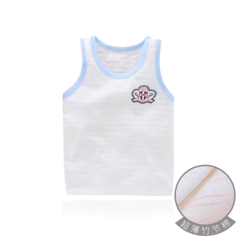 Childrens vest sling mùa hè mỏng bé bông tre bông bông đáy.