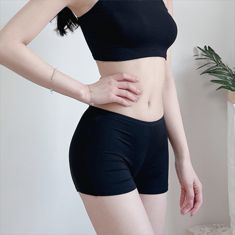Safe trousers, protective underware, black leggings, thin base white shorts