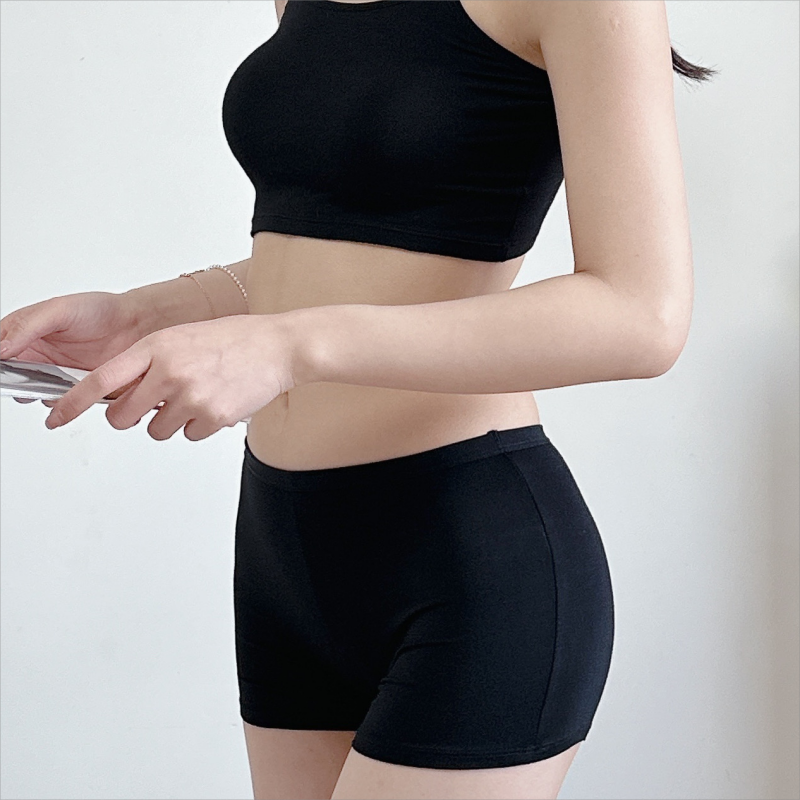 Safe trousers, protective underware, black leggings, thin base white shorts