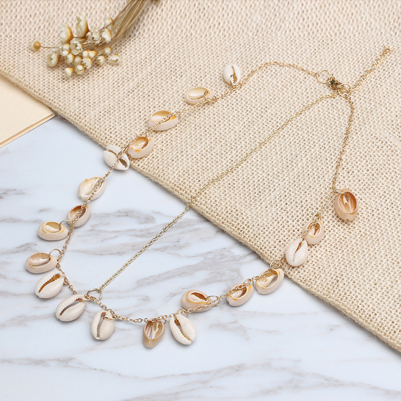 Alloy Fashion Geometric Hair accessories(White shells) NHXW0062-White shells