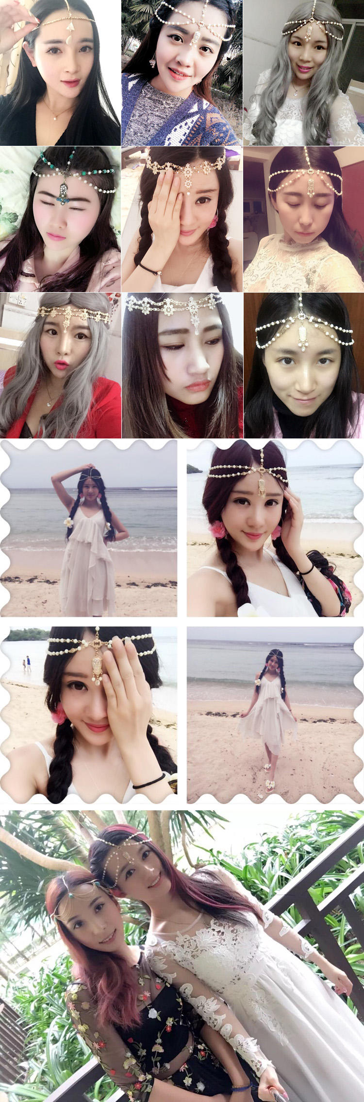 Alloy Fashion Geometric Hair accessories(White shells) NHXW0062-White shells