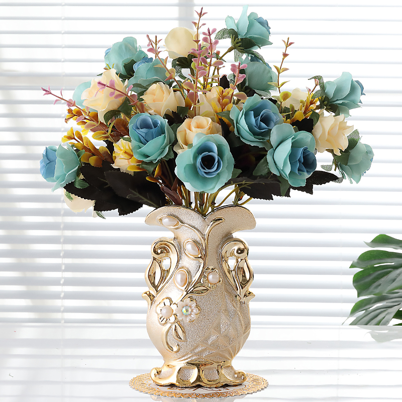 Ou send bottle mat 】 【 ceramic vases, flower arrangement sitting room table mesa place vase decoration ideas simulation