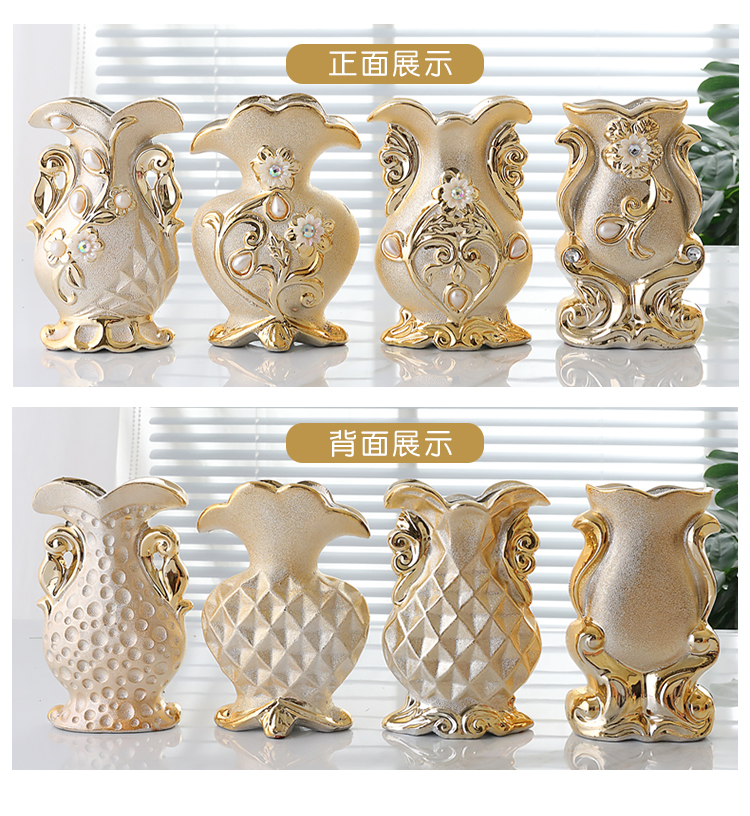 Ou send bottle mat 】 【 ceramic vases, flower arrangement sitting room table mesa place vase decoration ideas simulation