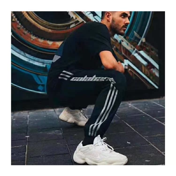 Phiên bản chính xác của YEEZY ông nội quần dừa quần chân quần mùa 6 Calabasas quần bó sát mùa xuân và mùa hè - Quần thể thao quần short thể thao nữ