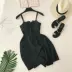 Hoa hậu cá chép kỳ nghỉ gió 2019 mới cổ điển sọc dress với ngực ngực ống eo Một từ ăn mặc váy đầm A-Line Váy