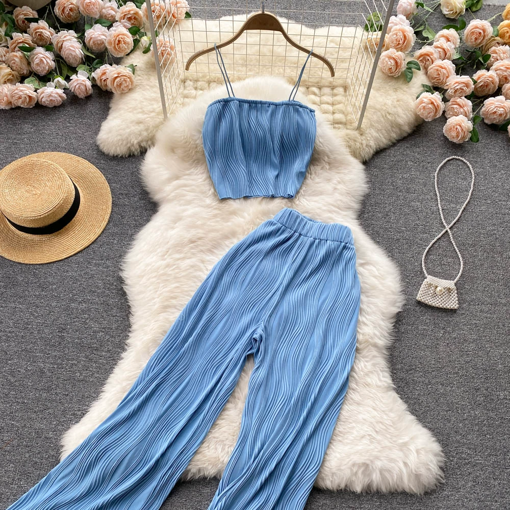 Women Summer Fashion Pants Set Sexy Off Shoulder Strapless Short Tops & High Waist Long Pants Two Piece Suits plus size jogging suits