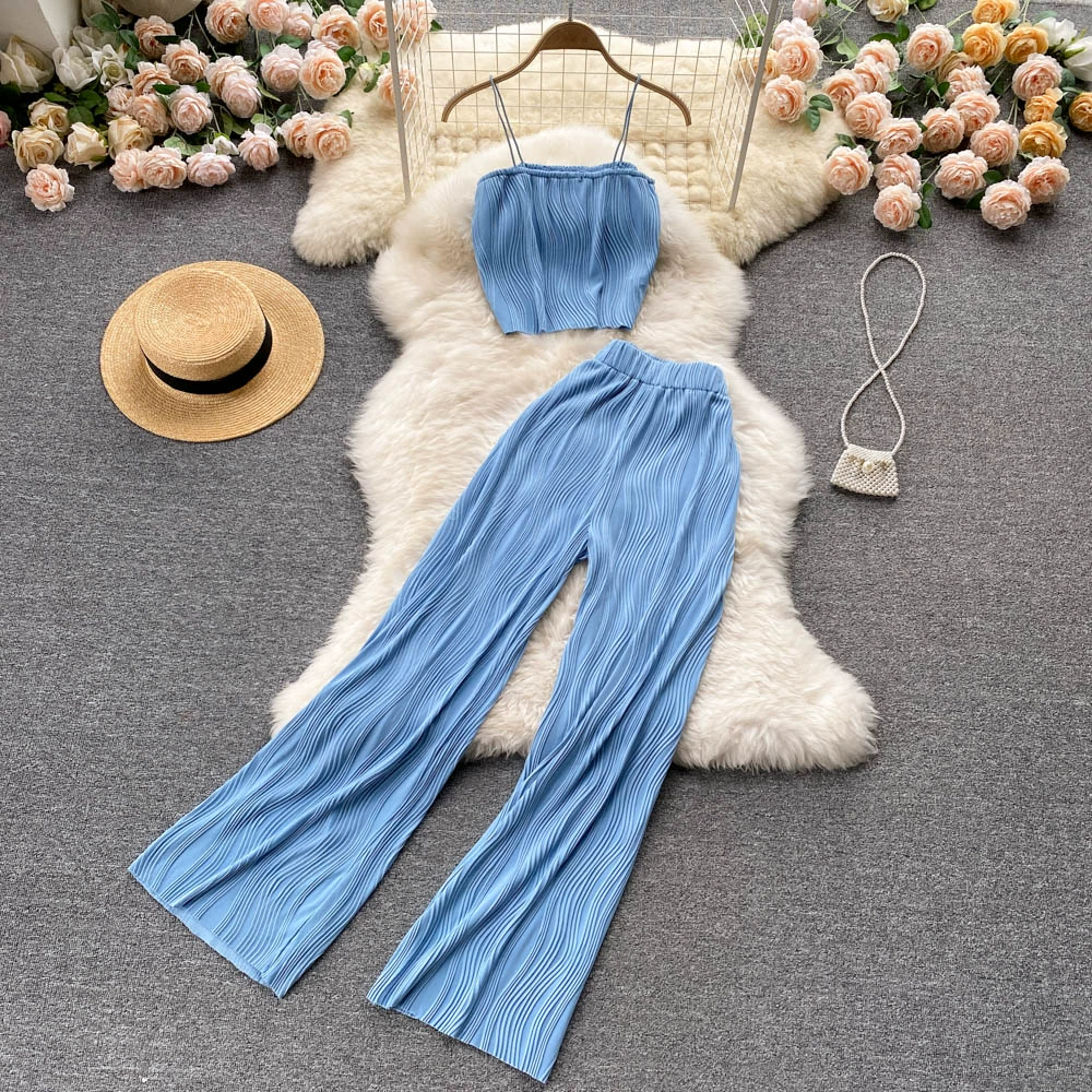 Women Summer Fashion Pants Set Sexy Off Shoulder Strapless Short Tops & High Waist Long Pants Two Piece Suits plus size jogging suits