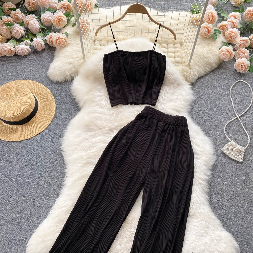 Women Summer Fashion Pants Set Sexy Off Shoulder Strapless Short Tops & High Waist Long Pants Two Piece Suits plus size jogging suits